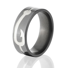 Hook Ring, USA Made Black Fishing Ring