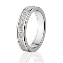 Men's Custom Black Zirconium Meteorite Wedding Band - 5mm Comfort Fit Ring