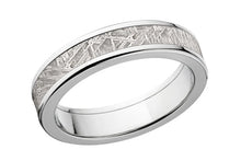 Men's Custom Black Zirconium Meteorite Wedding Band - 5mm Comfort Fit Ring