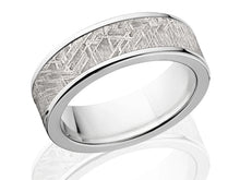 7mm Men's Meteorite Ring - Men's Wedding Bands
