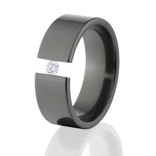 USA Made Diamond Tension Ring option of White Sapphire