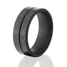 Carbon Fiber Custom Ring with Comfort Fit,USA made, 8mm width:8F1CG-ACF