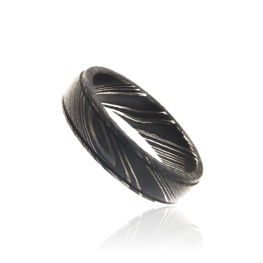American Made Damascus Steel Rings Available In Sizes 4-17 Whole, Half & Quarter