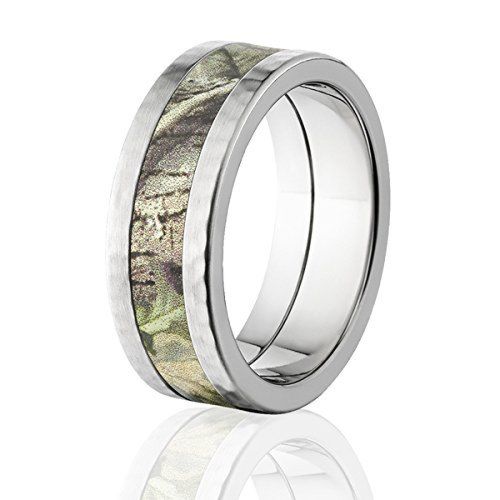 RealTree AP Green Camouflage Rings, Premium Titanium Camo Rings