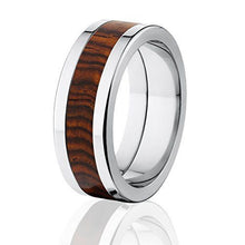 Men's Cocobolo Wood Rings, Wood Wedding Bands