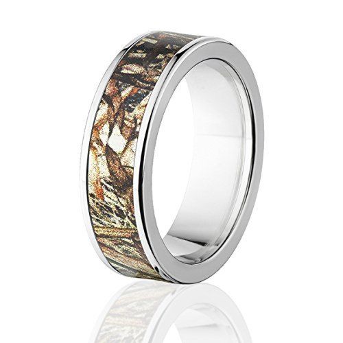 USA Made Officially Licensed Mossy Oak Camo Rings, Duck Blind Camo Band