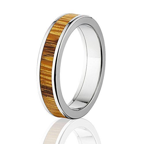 Marble Wood Rings, Titanium Wood Wedding Ring