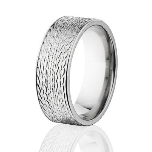 Titanium Tire Ring - Men's Wedding Bands