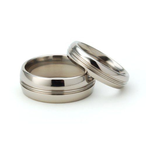 His and Her Titanium Wedding Ring Sets. Titanium Weding Bands