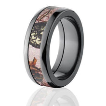 Mossy Oak Camo Rings,Camouflage Wedding Bands,Pink BreakUp Bands