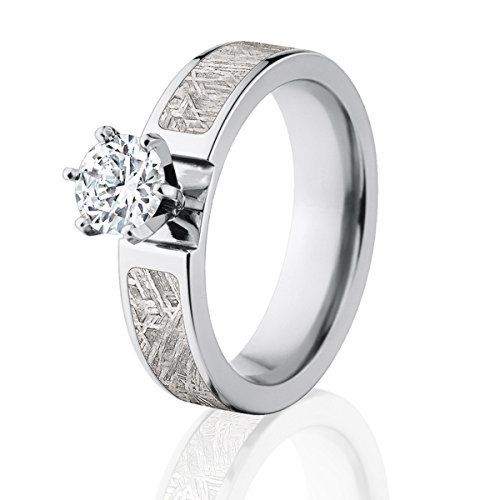 Meteorite Engagement Rings , Wedding Rings USA Made Women's Meteorite Ring
