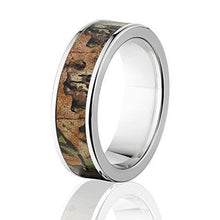 RealTree Xtra Green Official 7mm Wide Rings, Titanium Camouflage Ring