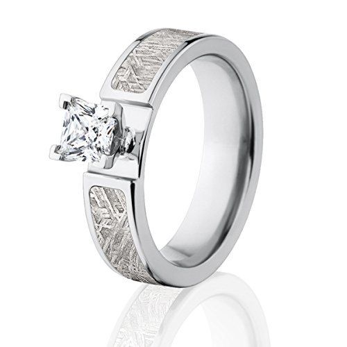 Meteorite Rings, Meteorite Wedding Rings for Women Engagement Ring