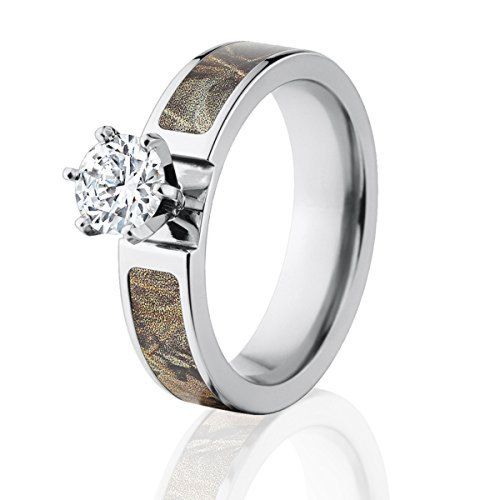 Realtree Camo Rings, Max 4 Engagement Ring with CZ