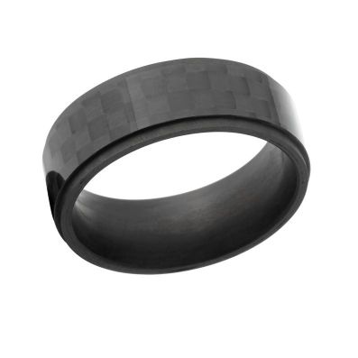 8mm wide Carbon Fiber Custom Ring :8RC-ACF