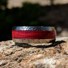 Titanium Fishing Line Ring, Custom Made Bands with Fly Fishing Line