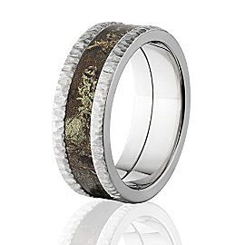 Official RealTree Max 1 Camo Rings w/ Treebark Finish, Camouflage Ring