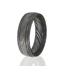 Damascus Steel Ring, USA Made Damascus Steel Wedding Bands For Men