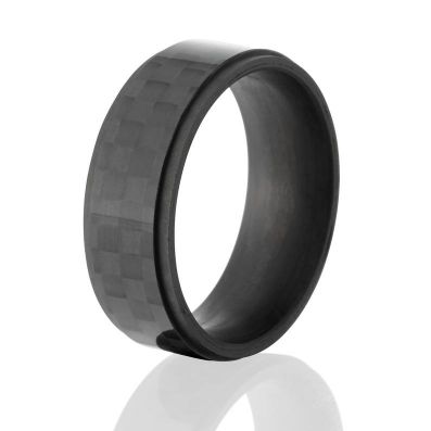 8mm wide Carbon Fiber Custom Ring :8RC-ACF