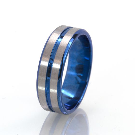 7mm Anodized Ring, Aerospace Grade Titanium