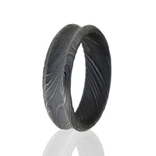 Damascus Steel Wedding Bands American Made Damascus Steel Rings For Men