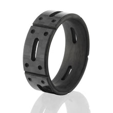 Matrix Carbon Fiber Rings, Solid Carbon Fiber Wedding Rings