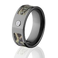 Break Up Infinity Rings, Diamond Camo Wedding Band