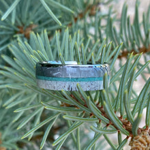 Gibeon Meteorite Wedding Band Custom Mens Rings 8mm Wide Meteorite Ring