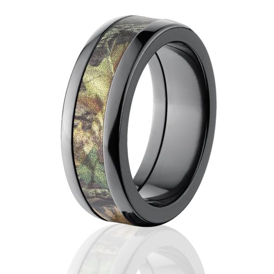 New Break Up Licensed Camo Ring, Mossy Oak Wedding Rings