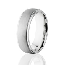 Sandblasted Wedding Bands: 7mm Cobalt Chrome Ring