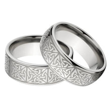 New His and Her's Matching Celtic Ring Set, Celtic Wedding Rings