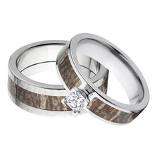Outdoor His and Her's Mossy Oak Bottomland Ring Set