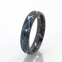 8mm Custom Name Ring, Titanium Ring, Purple Anodized Ring