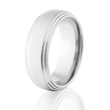 Cross Brush Cobalt Ring, Durable & Stunning Ring, Cobalt Wedding Band