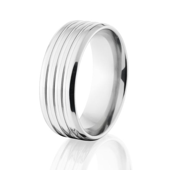 Cobalt Chrome Ring, Unique Rings, Cobalt Wedding Ring
