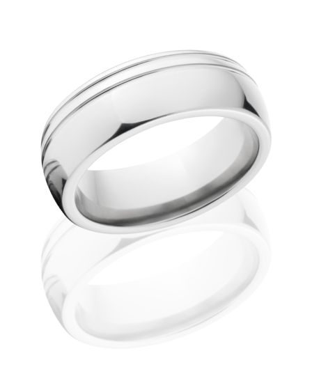 Shiny Cobalt Chrome Rings, Durable Wedding Rings, 9mm Cobalt Band