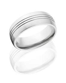 Matte Cobalt Rings, Durable Wedding Rings, Cobalt Chrome  Band