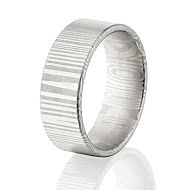 10mm Damascus Steel Wedding Ring, Damascus Bands