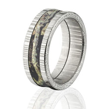 Damascus Camo Rings: BUI Mossy Oak Camo Ring, USA Made
