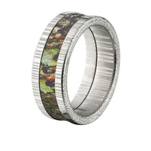 Mossy Oak Obsession Rings, Damascus Men's Camo Wedding Bands