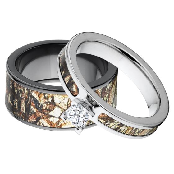 Expertly Designed Camo Ring Set - Camo Engagement Rings
