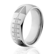 Titanium Football Ring - Men's Wedding Bands