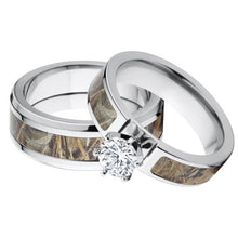 Matching Camo Wedding Rings, Max 4 Camouflage Ring Set