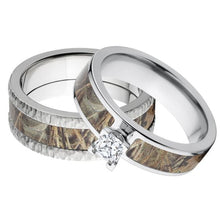 RealTree Max 4 Camouflage Wedding Ring Set, Outdoor Rings