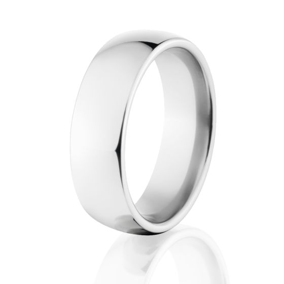 Cobalt Chrome Wedding Ring: 7mm Wedding Band