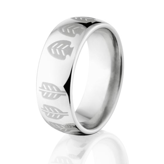 Titanium Arrow Ring, Arrow Design Ring