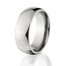 Fingerprint Rings, Custom Made Fingerprint Wedding Bands