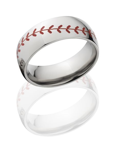 Titanium Baseball Ring - Men's Rings