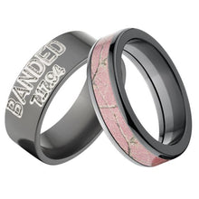 Outdoor Ring Set, Hunting Ring Sets Pink Camouflage & Duck Band