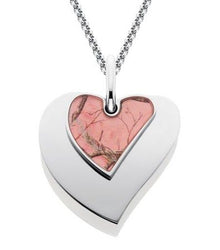 Pink Camo Heart Jewelry, Pink Camo Necklace, Pink Camo Jewelry